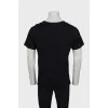 Men's T-shirt with white logo