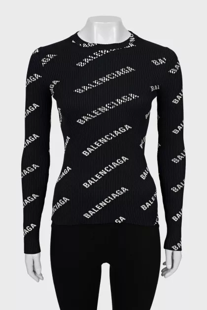 Ribbed golf in signature print