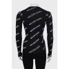 Ribbed golf in signature print