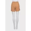 Shorts with elastic band in signature print