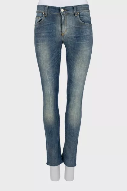 Mid-rise skinny fit jeans