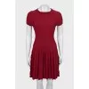 Fitted dress with ribbed pattern