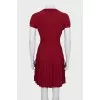 Fitted dress with ribbed pattern