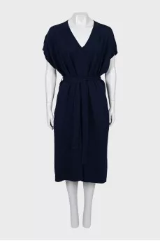 V-Neck knitted dress with tag