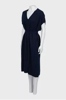 V-Neck knitted dress with tag