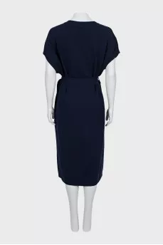 V-Neck knitted dress with tag