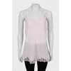 Silk tank top with tag