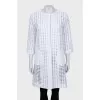 3/4 Sleeve Woven Cardigan