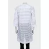 3/4 Sleeve Woven Cardigan