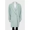 Double-breasted wool coat