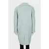 Double-breasted wool coat