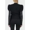 Jacket with lantern sleeves