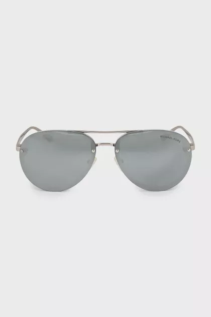 Silver aviator sunglasses