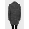 Cropped double-breasted coat