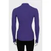 Purple ribbed golf