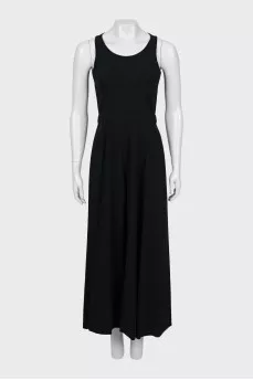 Black jumpsuit with straps