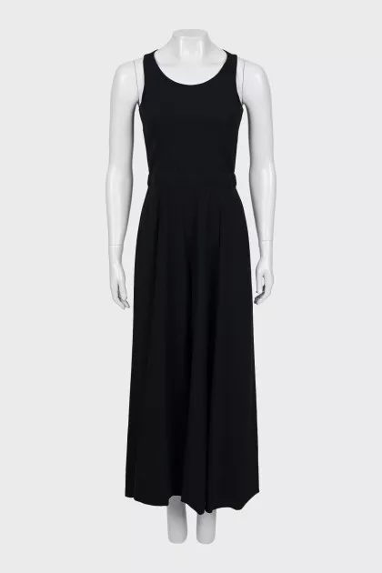 Black jumpsuit with straps