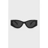 Sunglasses with gold logo
