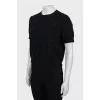 Cashmere T-shirt with rhinestones