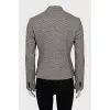 Wool jacket in check print