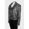 Relaxed leather jacket