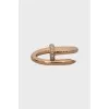 Gold ring with diamonds Juste un Clou
