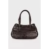 Brown tote bag