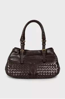 Brown tote bag