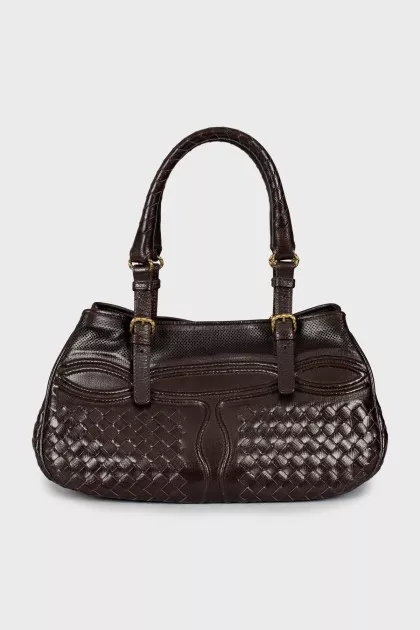 Brown tote bag