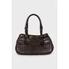 Brown tote bag