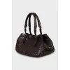 Brown tote bag