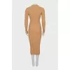 Ribbed bodycon midi dress