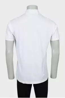 Men's polo shirt with signature patch