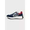 Men's sneakers with contrast heel