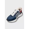 Men's sneakers with contrast heel
