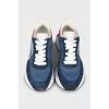 Men's sneakers with contrast heel