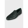 Men's loafers with embossed leather
