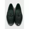Men's loafers with embossed leather