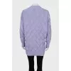 Purple buttoned cardigan with tag