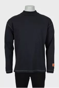 Men's long sleeve with contrast seams