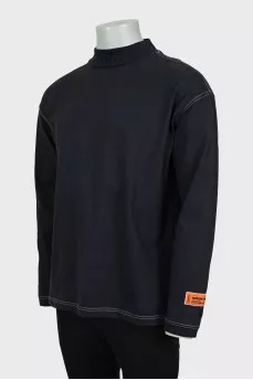 Men's long sleeve with contrast seams