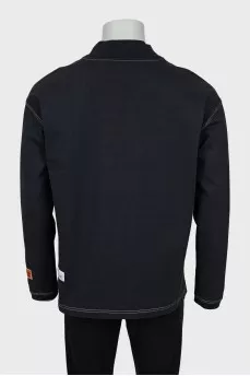 Men's long sleeve with contrast seams