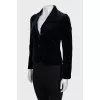 Slim fit velor jacket