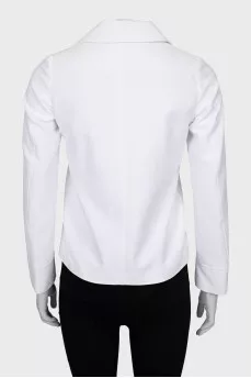 White jacket with silver buttons
