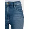 Skinny fit jeans with raw hem