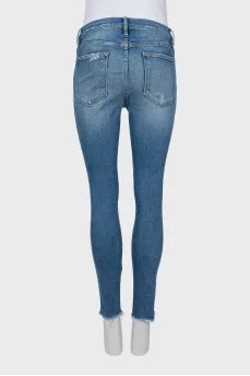 Джинсы skinny fit с необработанным краем