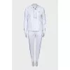 White tracksuit with stripes