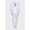 White tracksuit with stripes