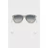 Gradient sunglasses with translucent frames