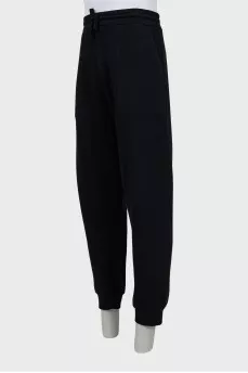 Men's black sports trousers
